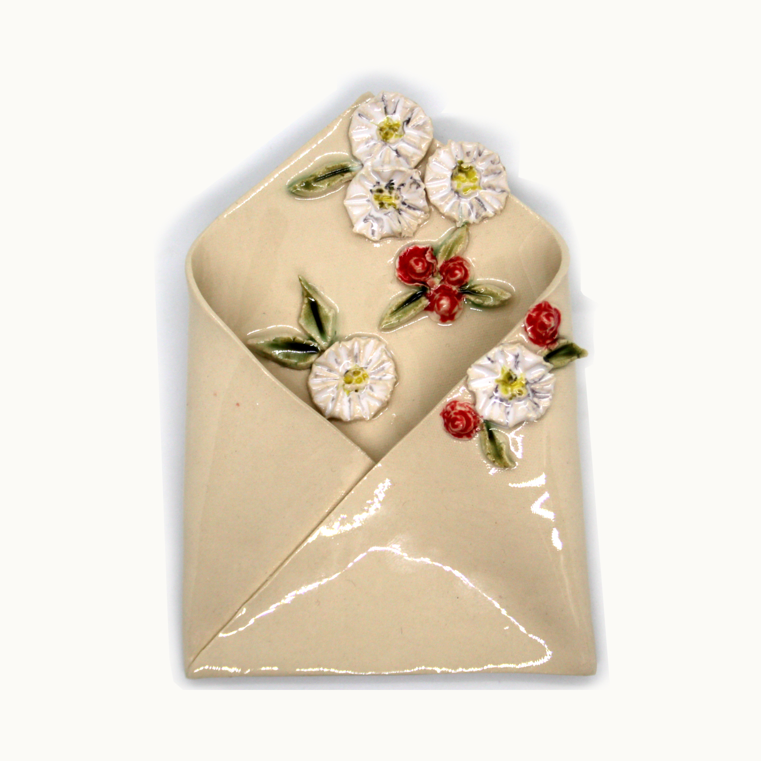 Pañuelo de cerámica hecho a mano ideal para chaquetas americanas y trajes elegantes Bowtery flores colores relieve Entrega. Handmade ceramic pocket square perfect for blazers and elegant suits colourful flowers relief elegante smart